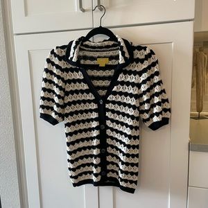 Anthropology Striped Knit Top